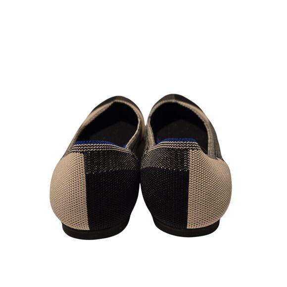 Rothy's The Flat Captoe Black Colorblock is a ballet flat women Size 8.5 - Picture 3 of 8
